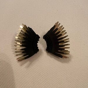 Mignonne Gavigan Black and Gold Earrings